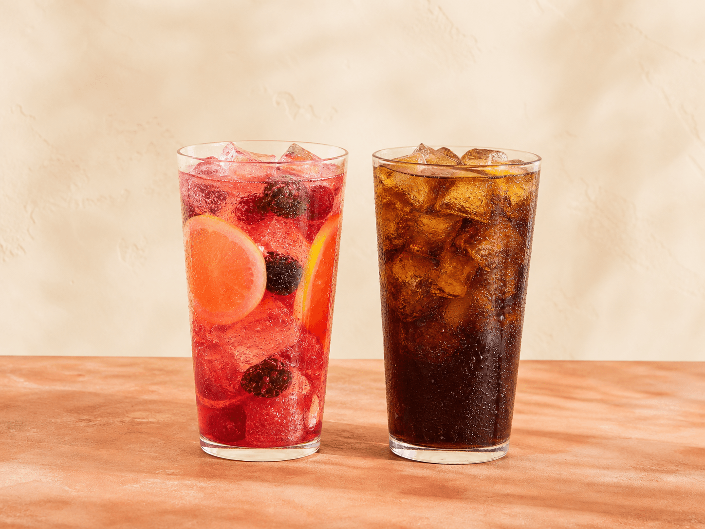 Soda con hielo